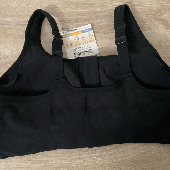 Prairie Wear Hugger Vida Compression Bra  No Moon Black Size 2X (46-48). NWT - Picture 3 of 6
